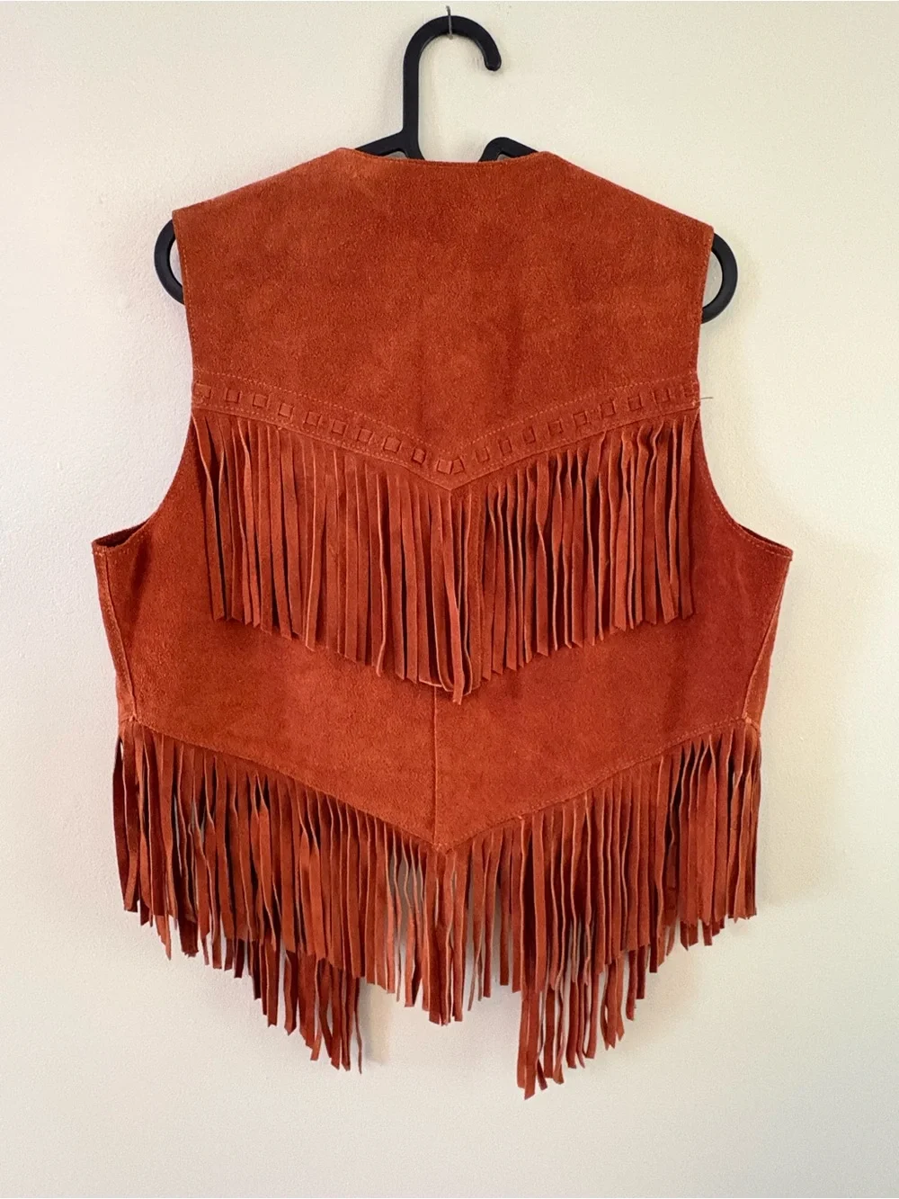 Vintage “Rough N Ready” Suede Fringe Vest - Picture 6 of 7
